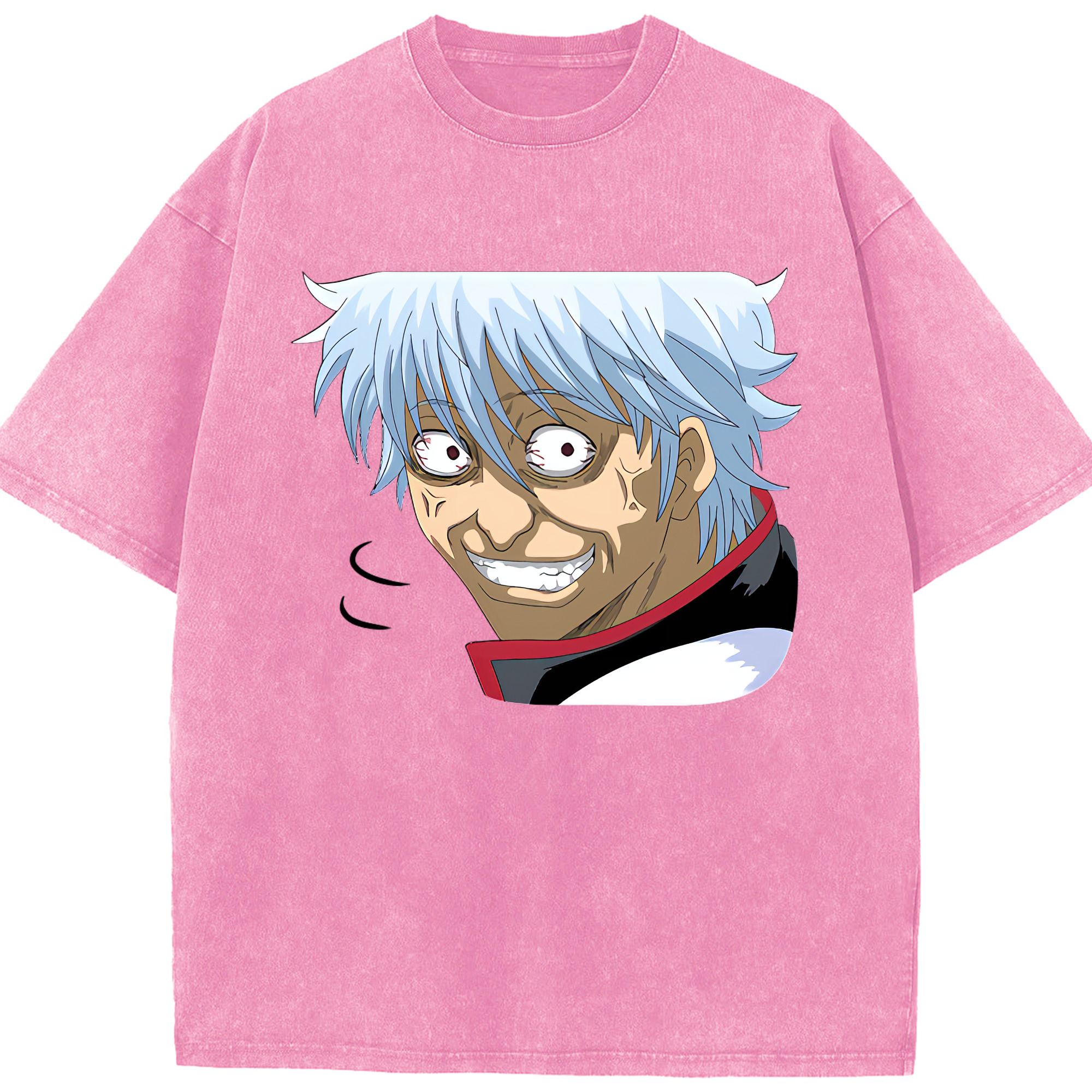 （画像用） ぎんたま 坂田銀時（さかたぎんとき） 神楽 志村新八（しむら しんぱち） GINTAMA Sakata Gintoki Kagura Shimura Shinpachi 綿100% ヴィンテージ風 半袖Tシャツ（フロントプリント）